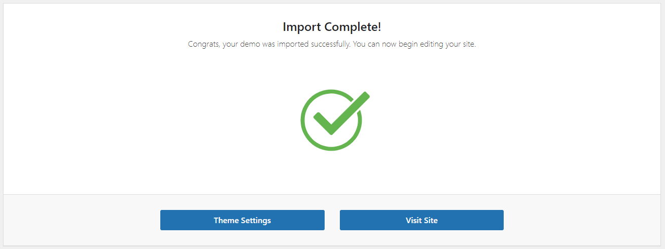Import Complete!