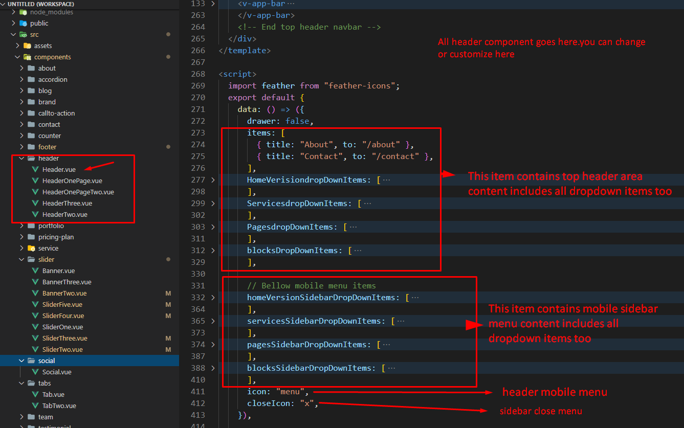 Change Header Setting