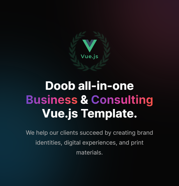 Doob - Business and Consulting Vue JS Template - 8